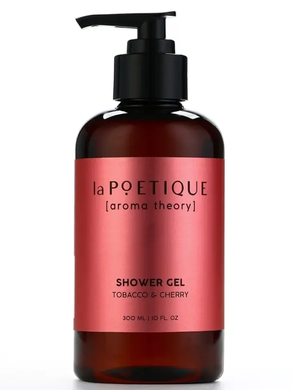 Гель для душа женский, 300 мл, аромат табака и вишни, LA POETIQUE