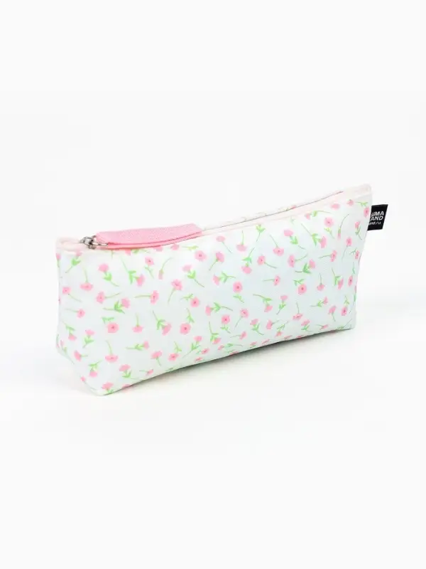 Пенал школьный, текстиль, &laquo;Цветы&raquo;