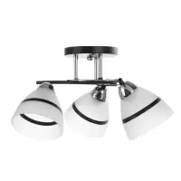 Люстра потолочная BayerLux &laquo;Лайма&raquo;, 3хЕ27, 40 Вт, черно-хромовый, 46&times;46&times;24 см