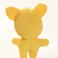 Игрушка мягкая для собак &laquo;Кот&raquo;, с пищалкой, 17 см, желтая