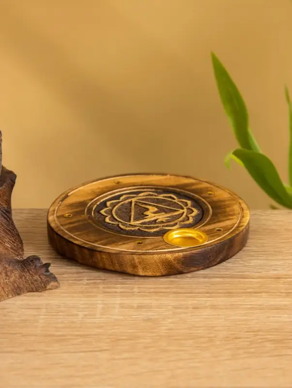 Подставка под благовония  Подставка под благовония "Чакра" дерево 10 см