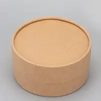 Коробка круглая подарочная, завальцованная крафт, 12&times;6 см