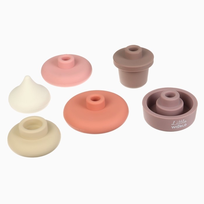 Развивающая игрушка - пирамидка «Мороженка», силикон, Mum&Baby Развивающая игрушка - пирамидка «Мороженка», силикон, Mum&Baby