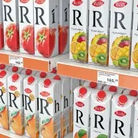 Ценникодержатель полочный самоклеящийся, DBR=39, 1000 мм, оранжевый