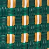 Сумка плетёная, 40&times;20&times;55 см, пластик, зелёно-бежевая