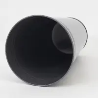 Вазон без ручек, 9 л, h=40 см, нержавеющая сталь, графитовый