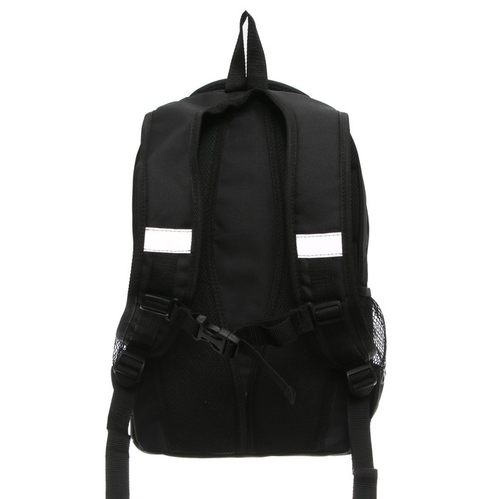 Рюкзак молодёжный, школьный, 41×28×15 см, эргономичная спинка, Stavia «Реалист» чёрный Рюкзак молодёжный, школьный, 41×28×15 см, эргономичная спинка, Stavia «Реалист» чёрный