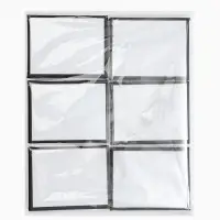 Набор коробочек подарочных 6 шт. под набор &laquo;Стиль&raquo;, 7&times;9 см, цвет чёрно-белый (10901368)