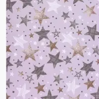 Бумага упаковочная белый крафт, 1 лист &laquo;Звезды&raquo;, 70 &times; 100 см