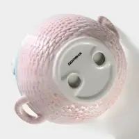 Конфетница &laquo;Зайка&raquo;, 800 мл, 19.5&times;16.5&times;12.5 см, доломит, розовая