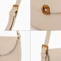 Сумка женская мессенджер TEXTURA на магните, с косметичкой, 28&times;4&times;20 см, молочная