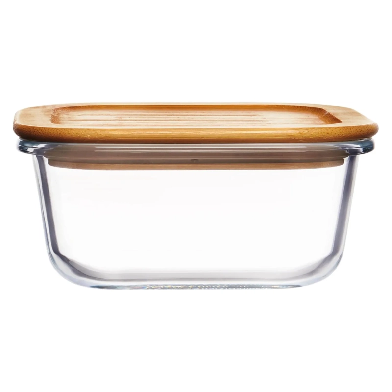Контейнер стекл квадр 520мл бамб/кр Studio TM Appetite