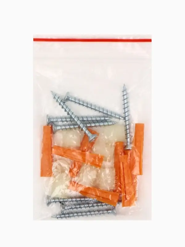 Настенная перфорированная панель ДСП односторонняя, 90&times;0.6&times;30 см, шаг 2.5 см, белая