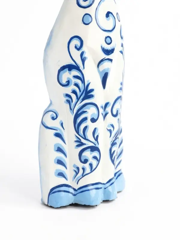Фигура &laquo;Кошка с синей росписью&raquo;, 9&times;4.5&times;30 см, дерево