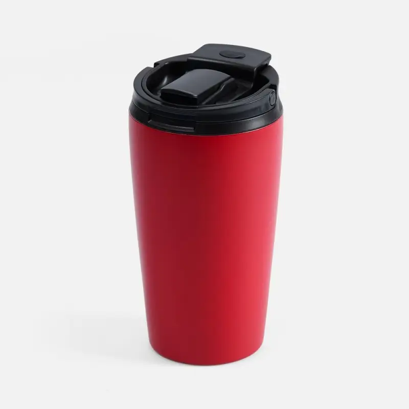 Термостакан с двумя поильниками Duetta, красный Термостакан с двумя поильниками Duetta, красный