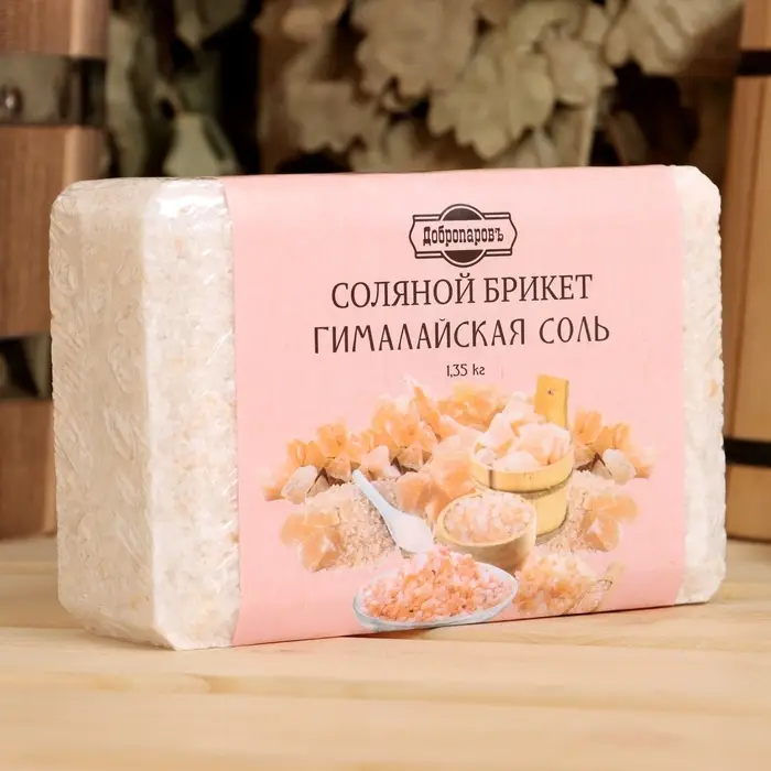 Соляной брикет &laquo;Гималайская соль&raquo; 1.35 кг &laquo;Добропаровъ&raquo;