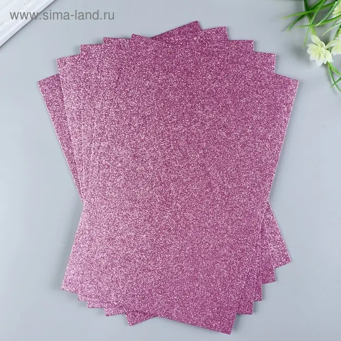 Фоамиран глиттерный Magic 4 Hobby 2 мм цв. розовый, 20х30 см Фоамиран глиттерный Magic 4 Hobby 2 мм цв. розовый, 20х30 см