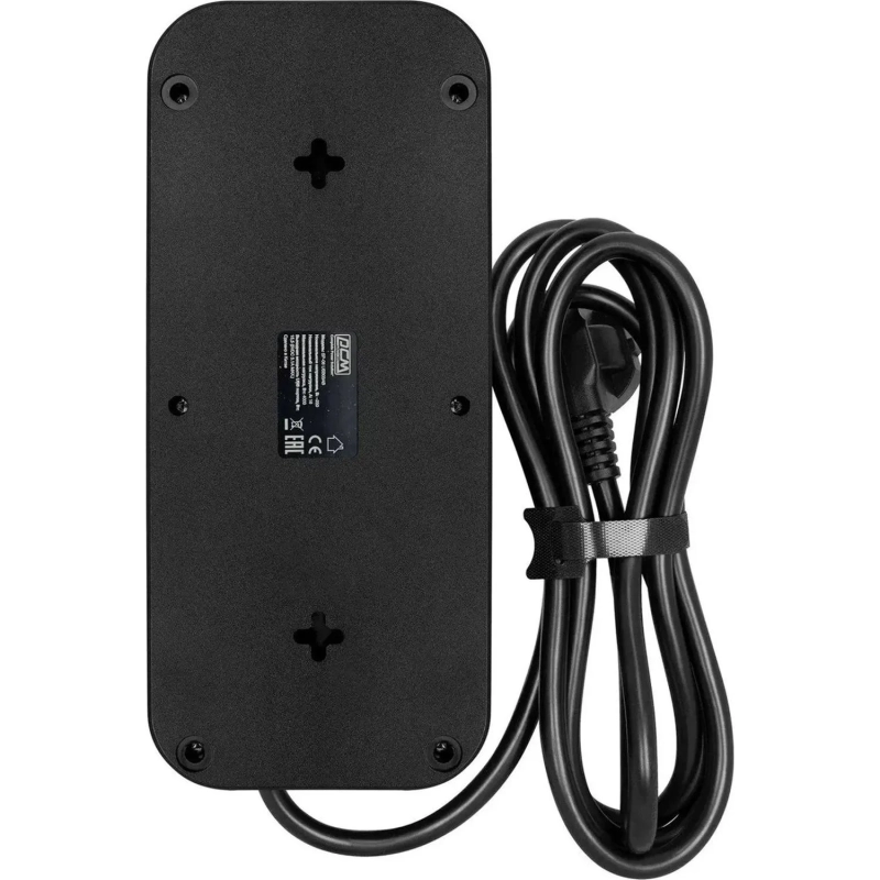 Сетевой фильтр Powercom SP-08 USB03AB 1,8 m (8 розеток) черный
