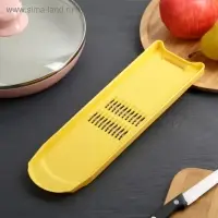 Тёрка для корейской моркови Libra Plast &laquo;Эконом&raquo;, 8.5&times;27.5&times;1.5 см, МИКС