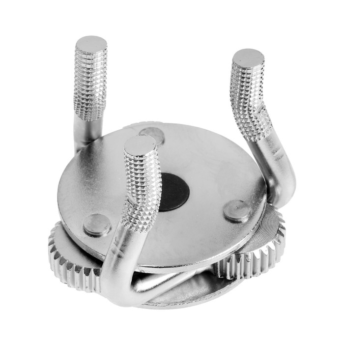 Съемник масляного фильтра ТУНДРА, круглые зажимы, тип  Съемник масляного фильтра ТУНДРА, круглые зажимы, тип "краб", под квадрат 1/2", 43 - 102 мм   928188