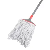 Швабра со сменной насадкой тм VETTA Премиум Грей, хлопок 240 гр., ручка 148 см