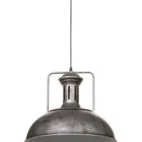 Светильник подвесной BayerLux William, 1&times;40 Вт, Е27, чёрно-серебристый, 40&times;40&times;35-100 см