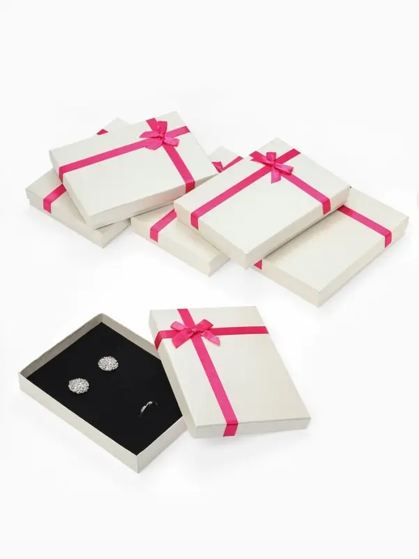Набор коробочек подарочных 6 шт. под набор &laquo;Малина&raquo;, 13&times;18 см, бело-розовый