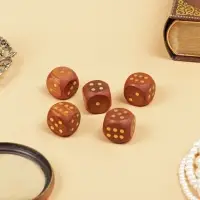 Игра настольная &laquo;Кубики&raquo;, 5.5&times;6.5&times;6.5 см, дерево шишам