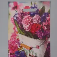 Пакет "Весенние краски", полиэтиленовый с вырубной ручкой, 29 х 40 см, 35 мкм