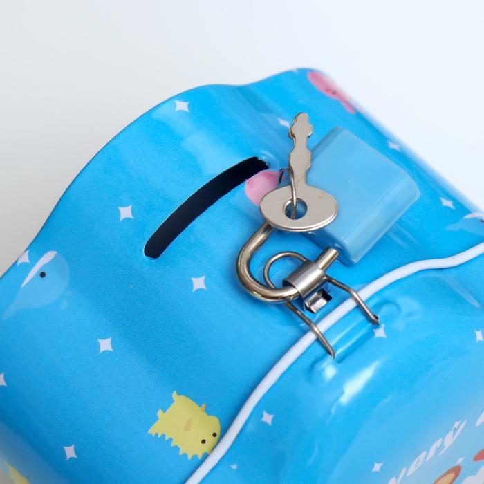 Копилка металл цветочек Копилка металл цветочек "Зверушка" МИКС 7,2х9,5х9,5 см