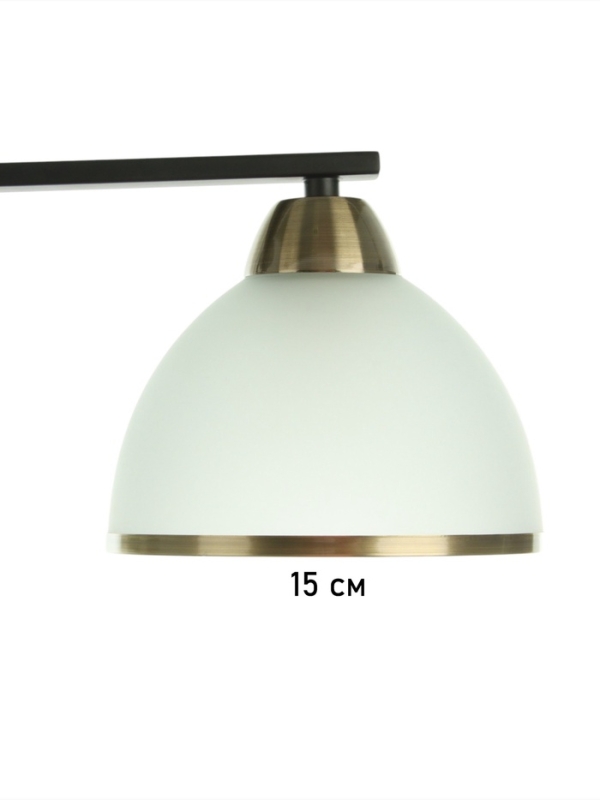 Люстра Люстра "Рендо" 3хЕ27 40Вт черно-бронзовый 61х15х23 см