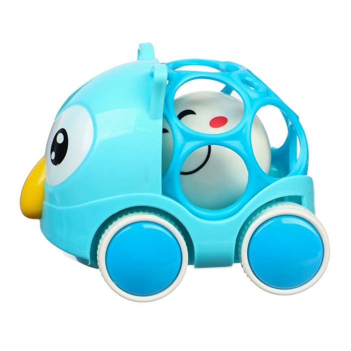 Машинка - погремушка «Совушка», с эластичными элементами, Крошка Я Машинка - погремушка «Совушка», с эластичными элементами, Крошка Я