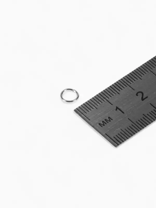 Кольцо соединительное &laquo;СМ-976&raquo;, 0.8&times;6 мм (набор 50 г, &plusmn; 570 шт.), цвет серебро