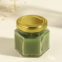 Свеча ароматическая в банке 70 гр воска, алое Свеча ароматическая в банке 70 гр воска, алое