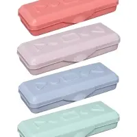 Пенал - футляр Calligrata &laquo;Прованс&raquo;, 21&times;9&times;4.5 см, непрозрачный, пластиковый, МИКС