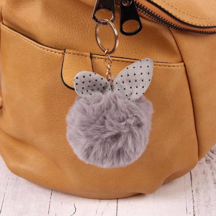 Пушистик на кольце Пушистик на кольце "Шарик с ушками" МИКС 8х8 см