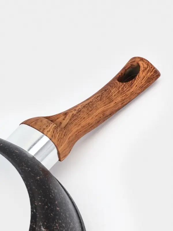 Сковорода KUKMARA Granit Ultra original, d=24 см, пластиковая ручка, антипригарное покрытие, литой алюминий, коричневая