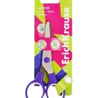 Ножницы детские 13 см, ErichKrause Standard Junior, с закруглёнными концами лезвий, МИКС