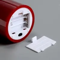 Светодиодная свеча восковая &laquo;Глубокий красный&raquo;, 10&times;7 см, от батареек АААx3, свечение тёплое белое