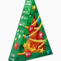Новогодний набор резиновых игрушек для ванны Крошка Я, 6 шт., с пищалкой