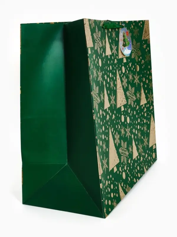 Подарочный пакет «Новогодний», зелёный 40 × 40 × 40 см Подарочный пакет «Новогодний», зелёный 40 × 40 × 40 см