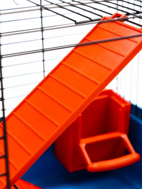 Клетка для грызунов "Мини" двухярусная, 29 x 25 х 32 см, синий