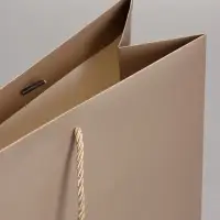 Пакет подарочный, белый, с бантом, 43 х 32 х 14 см