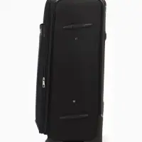 Чемодан на колёсах TEXTURA, кодовый замок, текстильный, с увеличением, 47&times;30&times;78 см, 28", чёрный