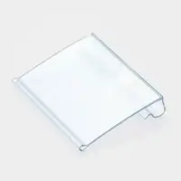 Ценникодержатель на крючок откидной 3.9&times;5 см, цвет прозрачный