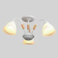 Люстра потолочная BayerLux &laquo;Нельсен&raquo;, Е27, 3&times;40 Вт, 57&times;57&times;25 см, белая