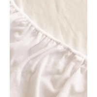 Наматрасник Luscan 90х200, махра, водонепроницаемый, чехольный, белый