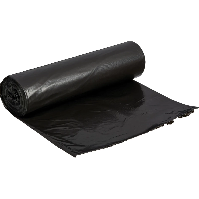 Мешки для мусора ПВД 220л 35мкм 10шт/рул черные 83х110см