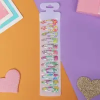 Заколки для волос «Астория», набор 12 шт., цветы,3 см