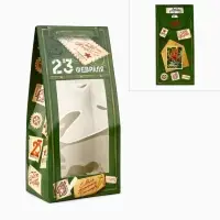 Коробка складная &laquo;23 Февраля&raquo;, 9&times;19&times;6 см